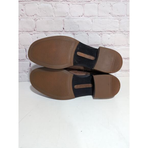 Timberland Womens Chelsea Boots Size 10 Brown Cognac Leather Zip Pull On Ankle - Picture 7 of 13